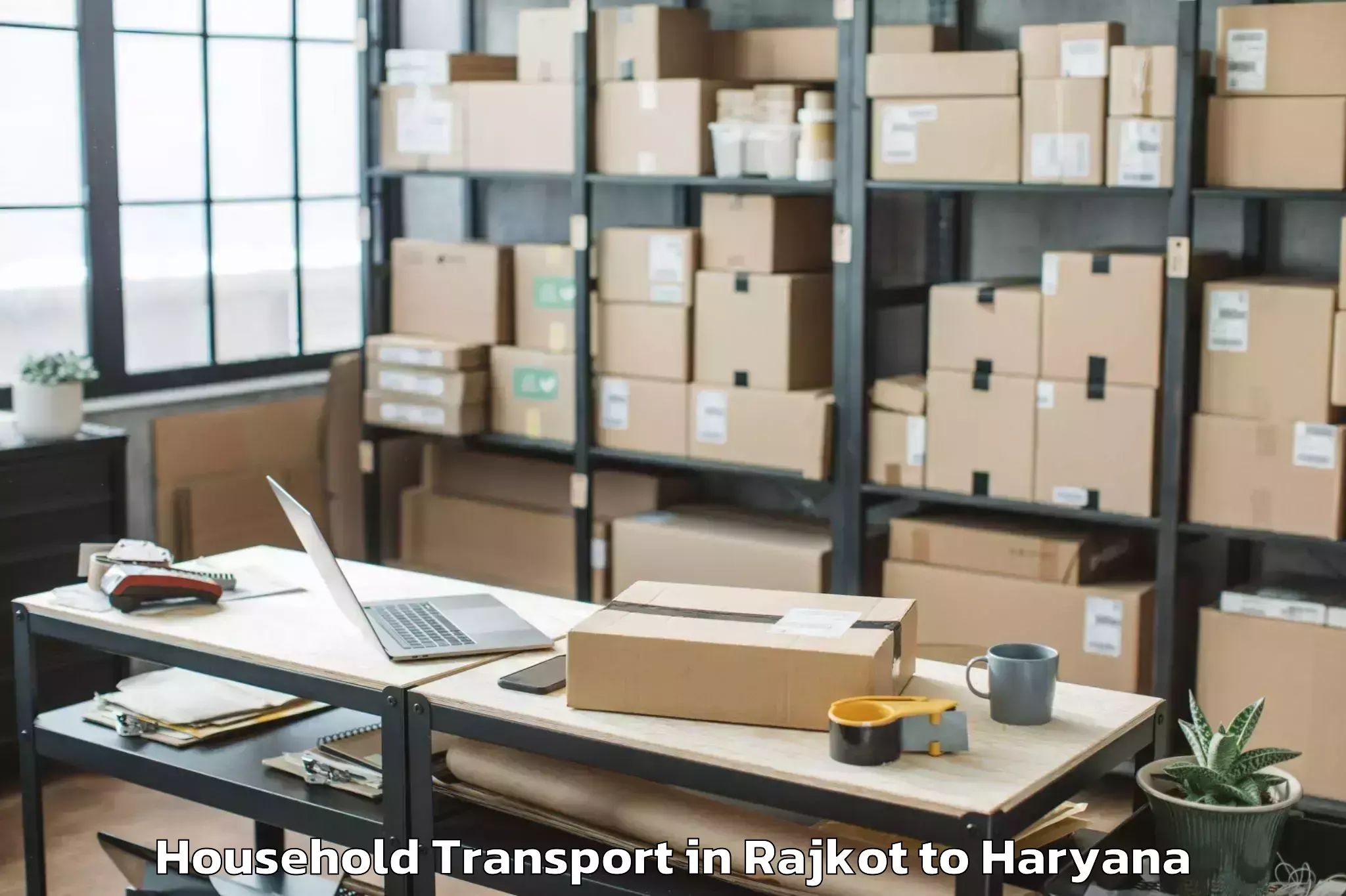 Book Rajkot to Nilokheri Household Transport